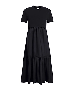 Short-Sleeves Midi Dress