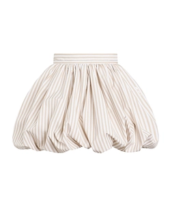 Patou Striped Flounce Skirt
