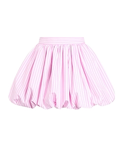 Striped Bloomer Mini Pleated Skirt