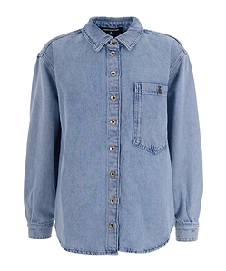 Button-Fastening Long-Sleeve Shirt