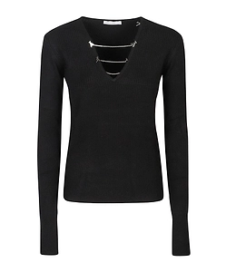 Patrizia Pepe Chain Detail Knitwear