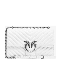Pinko Classic Love One Chevron Crossbody Bag
