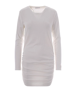 Patrizia Pepe Draped Cut-Out Mini Dress