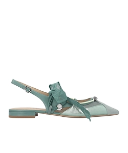 Pinko Bow Pointed Toe Slingback Pumps