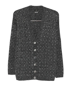Pinko Marche Sequin Embellished Knitted Cardigan