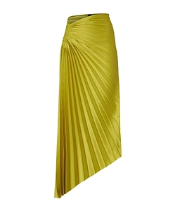 Pinko Pleated Asymmetric Midi Skirt