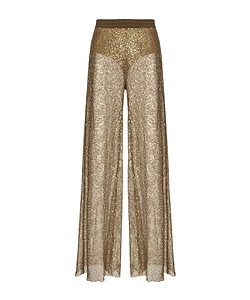 Pinko Sequinned Mesh Pants