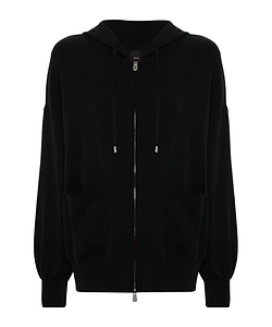 Pinko Tirage Drawstring Zip-Up Hoodie