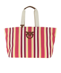 Pinko Striped Maxi Shoulder Bag