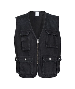 Pinko Zip-Up Denim Gilet