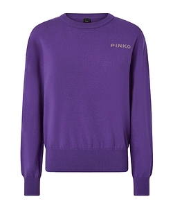 Pinko Martinica Logo Intarsia Jumper