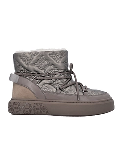 Pinko Round Toe Quilted Ankle Boots