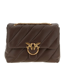 Pinko Love Big Puff Chain-Linked Shoulder Bag