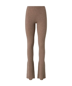Ribbed Flared Trousers