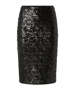 Pinko Sequin-Embellished Pencil Midi Skirt