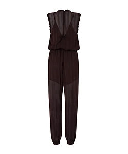 Ruffled Pleated Jumpsuit