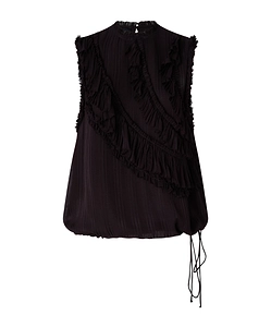 Ruffled Sleeveless Top