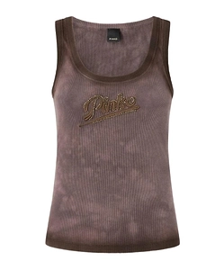 Pinko Logo Embellished Tank Top