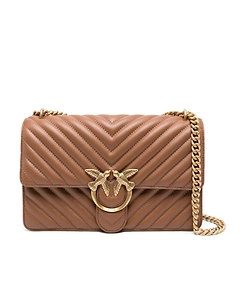 V-Shaped Quilted Shoulder Bag