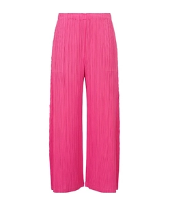 Pleats Please Issey Miyake Wide Leg Pleated Trousers