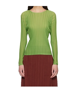 Pleated Knit Top