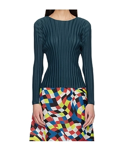 Pleated Knit Top