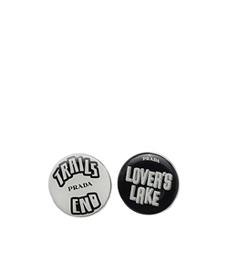 Enameled Metal Brooches