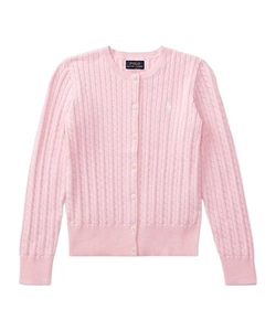 Polo Ralph Lauren Kids Cable Knit Logo Cardigan