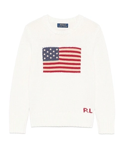 Polo Ralph Lauren Kids Flag Intarsia Crewneck Jumper