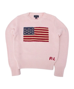 Polo Ralph Lauren Kids Flag Intarsia Crewneck Knitted Jumper