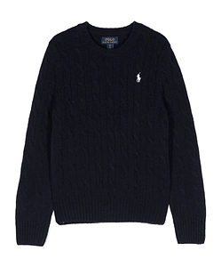 Polo Ralph Lauren Kids Logo Embroidered Knitted Crewneck Jumper