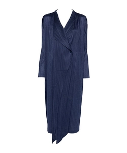 Pleats Please Issey Miyake Long Pleated Jacket