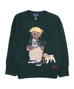 Polo Ralph Lauren Kids Polo Bear-Motif Crewneck Jumper