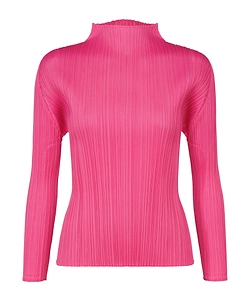 Pleats Please Issey Miyake Pleated Long-Sleeve Top