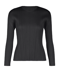Pleats Please Issey Miyake Pleated Long Sleeve Top