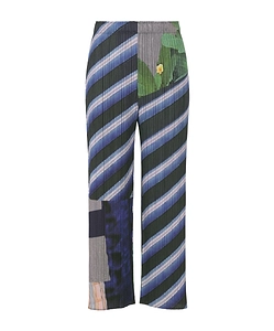 Pleats Please Issey Miyake City Collage Pleated Pants