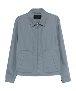 Technical Cotton Zipper Blouson Jacket