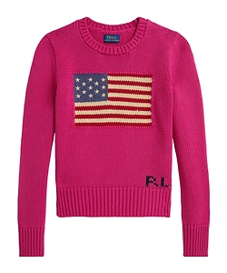 Polo Ralph Lauren Kids Flag Intarsia Crewneck Knitted Jumper