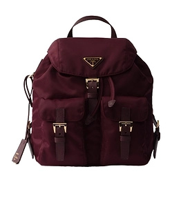 Prada Triangle Logo Plaque Backpack