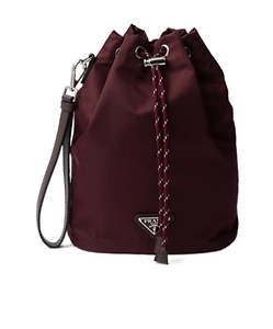 Prada Speedrock Re-Nylon And Leather Pouch