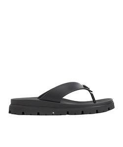 Prada Soft Cage Logo Flip-Flops