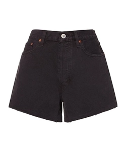 Edge-Seamed Denim Shorts