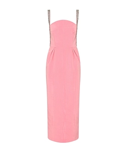 Rebecca Vallance Amaro Rhinestone Strap Dress