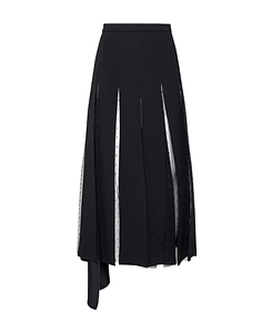 Redvalentino Layered Pleated Skirt