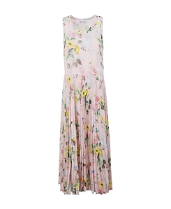 Floral Printed Pleated Dress