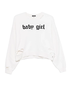 Baby Girl Distressed Sweatshirt