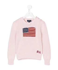 Polo Ralph Lauren Kids Us Flag Intarsia Knitted Jumper