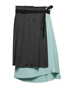 Prada Patchwork Midi Skirt
