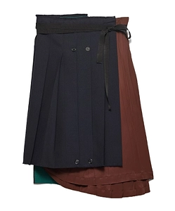 Prada Patchwork Midi Skirt