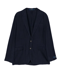 Single-Breasted Linen Blazer